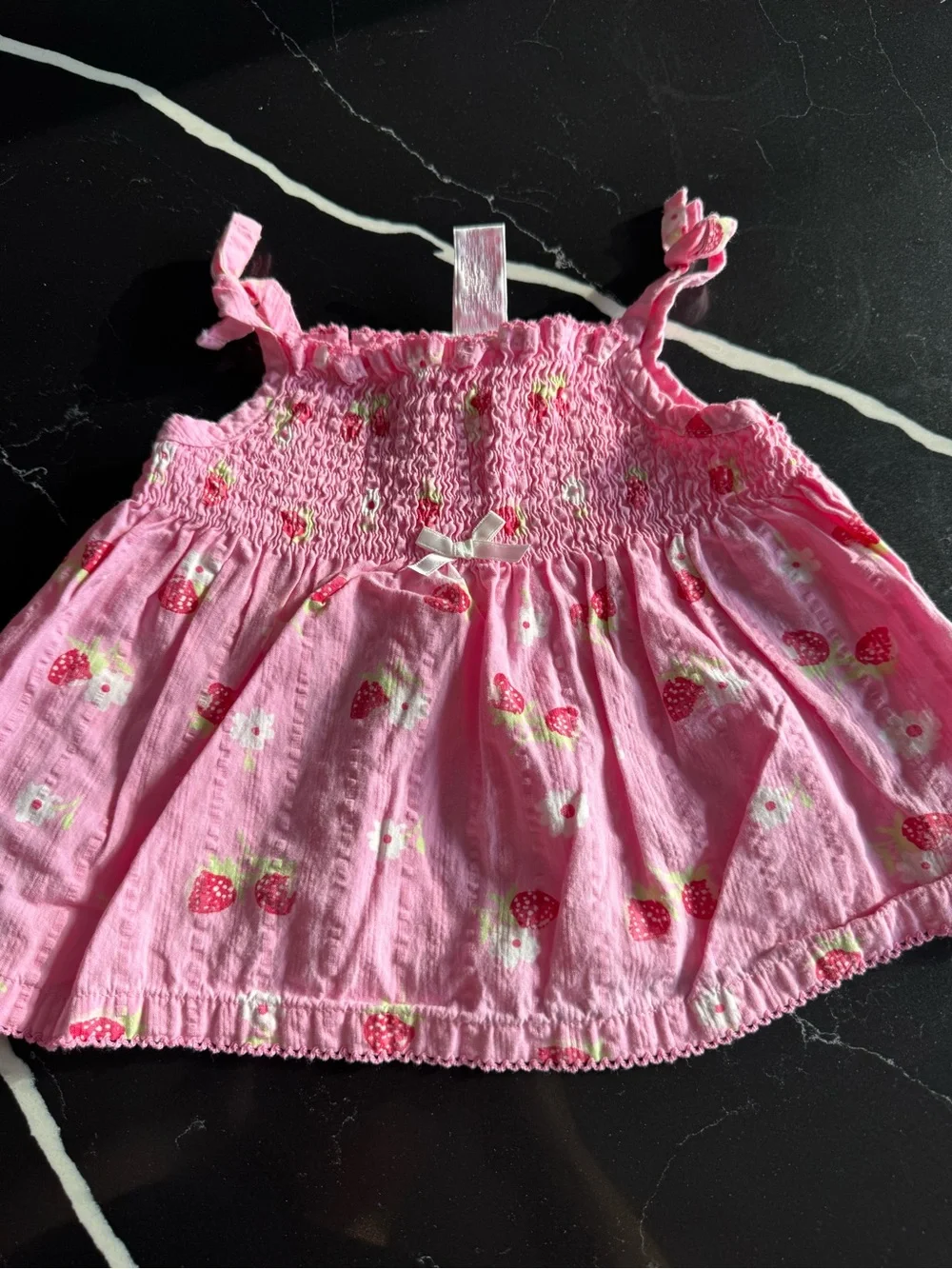 Pink y2k Strawberry Print Two-Piece Toddler Set